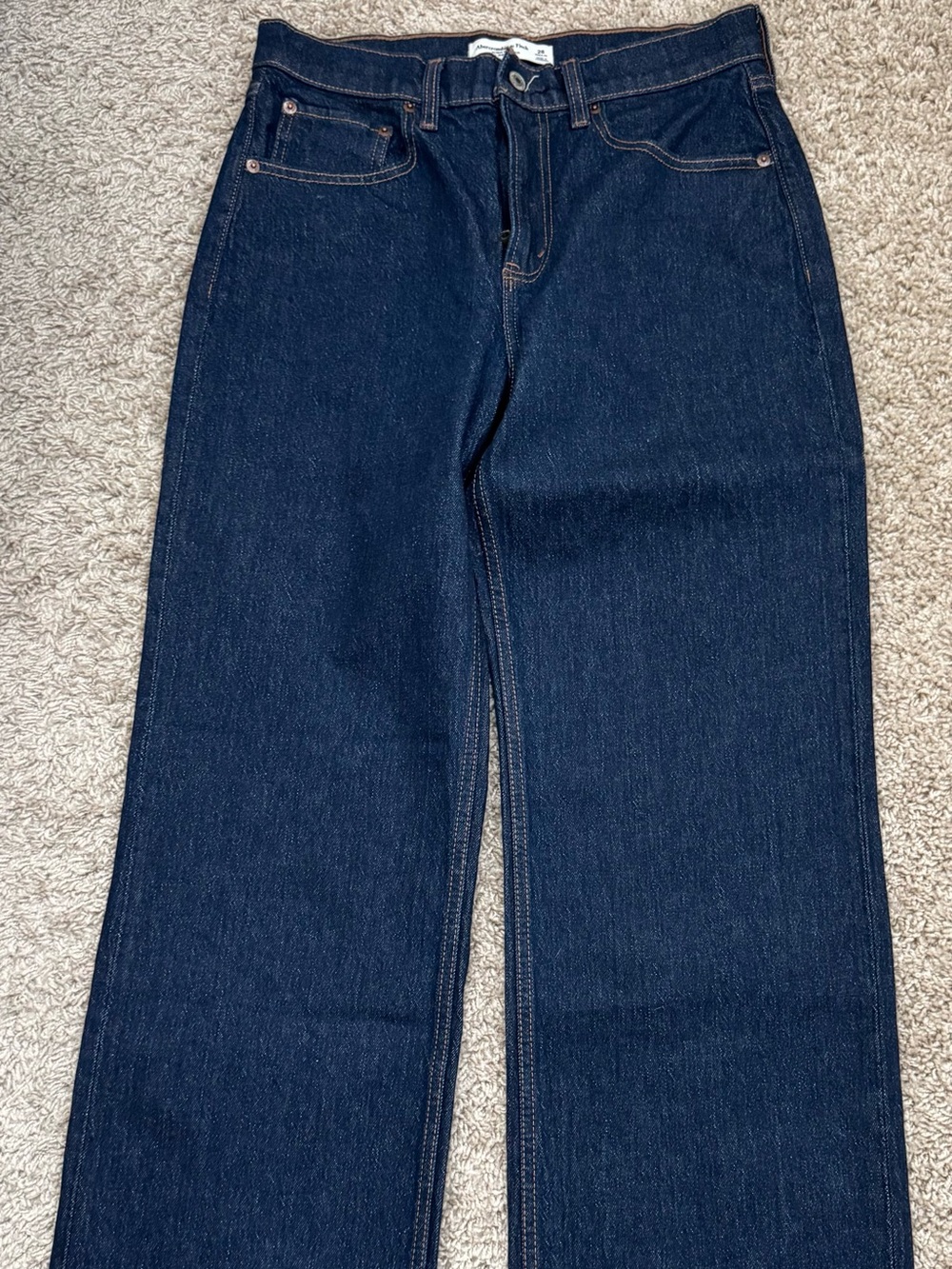 Abercrombie & Fitch Dark Indigo Denim Top with Matching Jeans